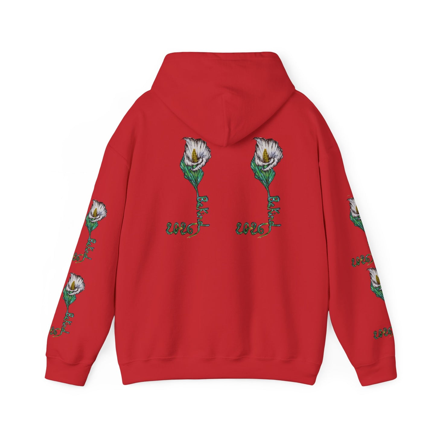 Botanical Rose Hoodie - Unisex Heavy Blend™ Sweatshirt