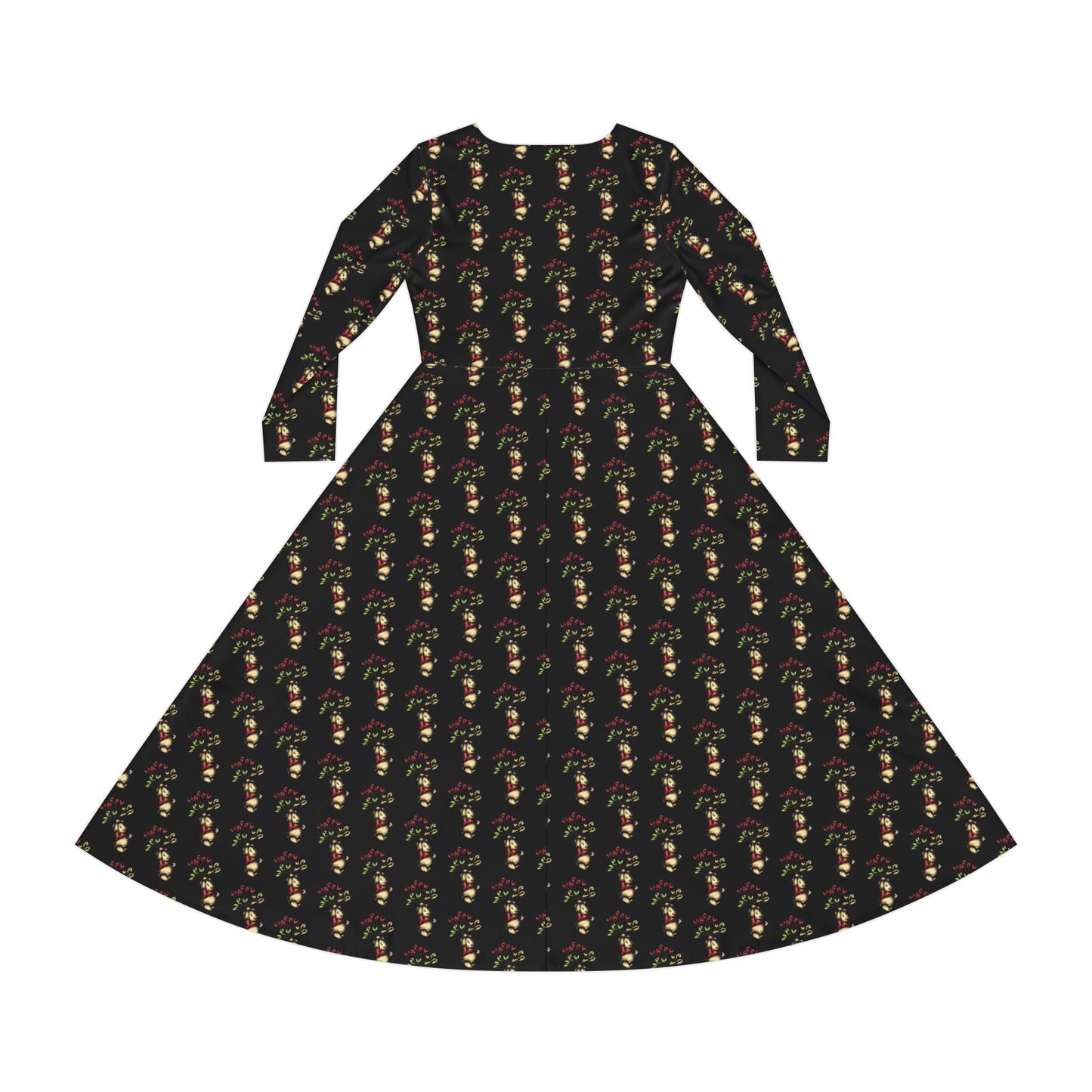 Women's Long Sleeve Dance Dress (AOP)