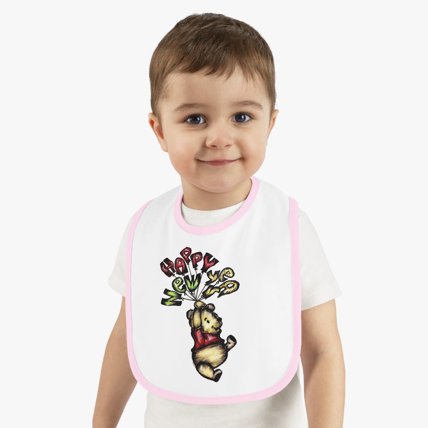 Baby Contrast Trim Jersey Bib