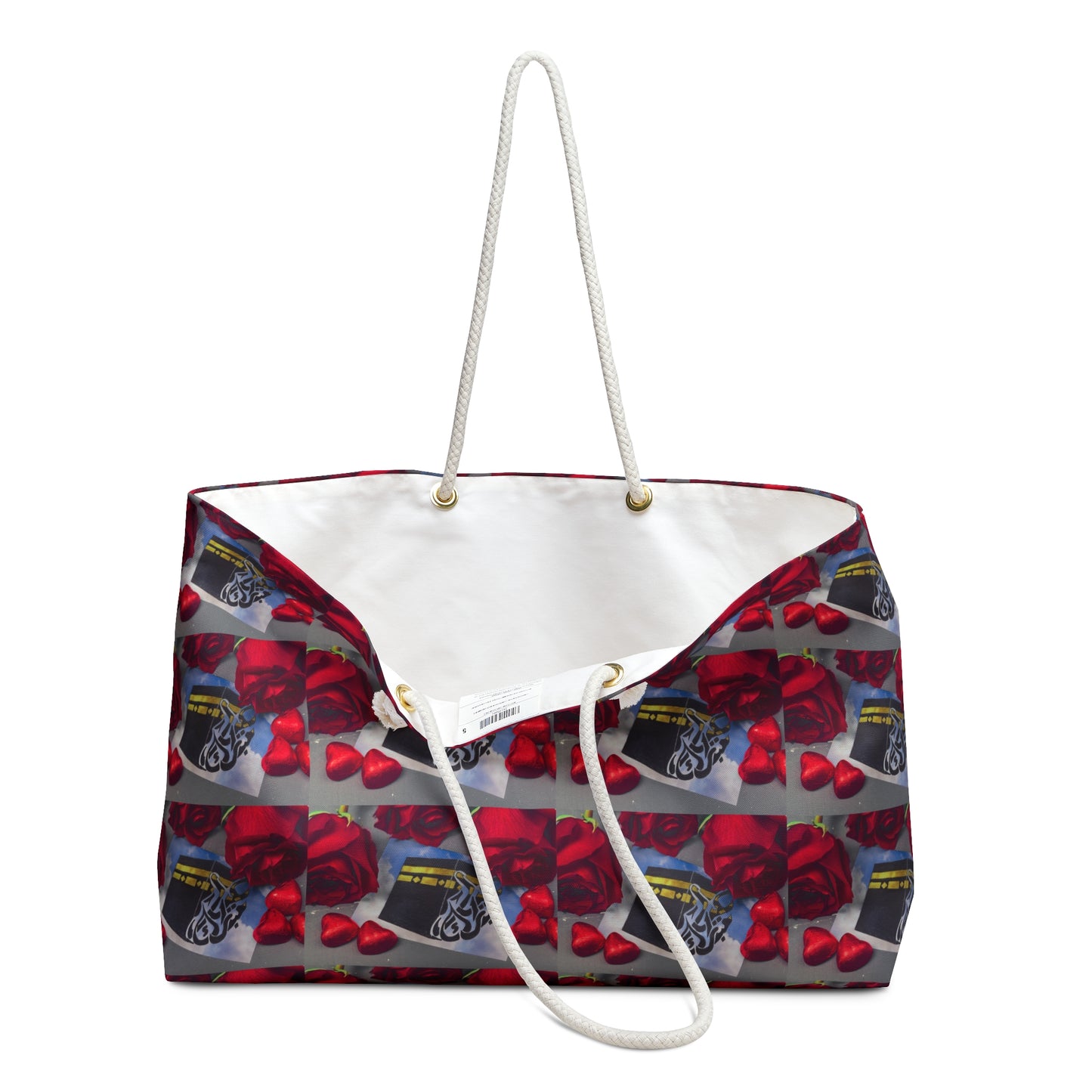 Romantic Roses Weekender Bag – Red Rose & Perfume Travel Tote