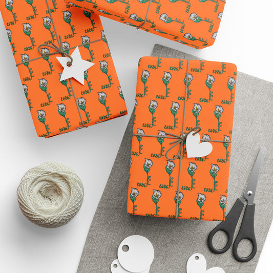 Vibrant Floral Wrapping Paper for All Occasions