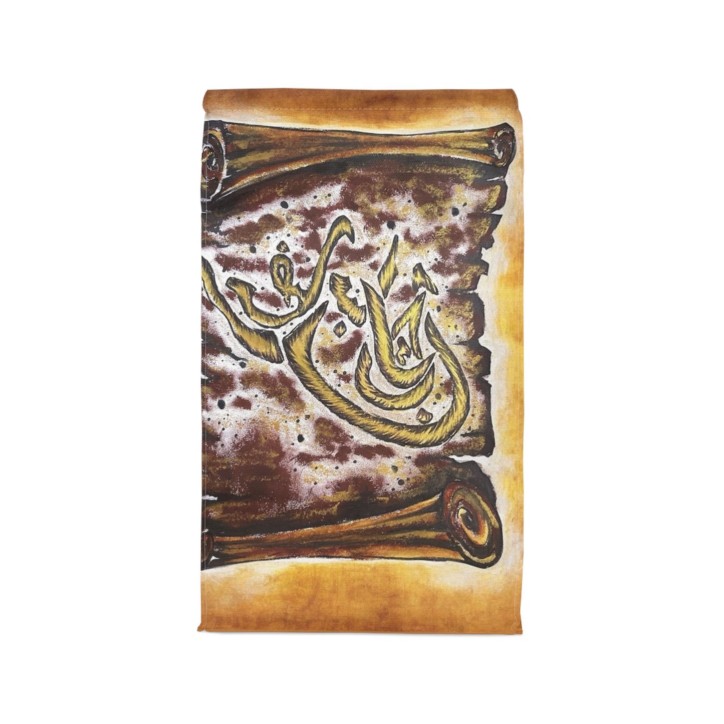 Arabic Calligraphy Scroll Polyester Lunch Bag – Rustic Script Insulated Tote