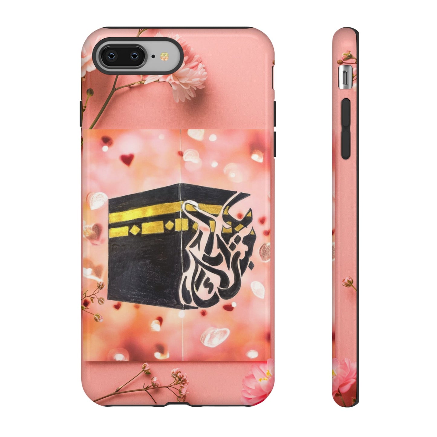 Kaaba Floral Phone Case – Pink Islamic Shrine Design
