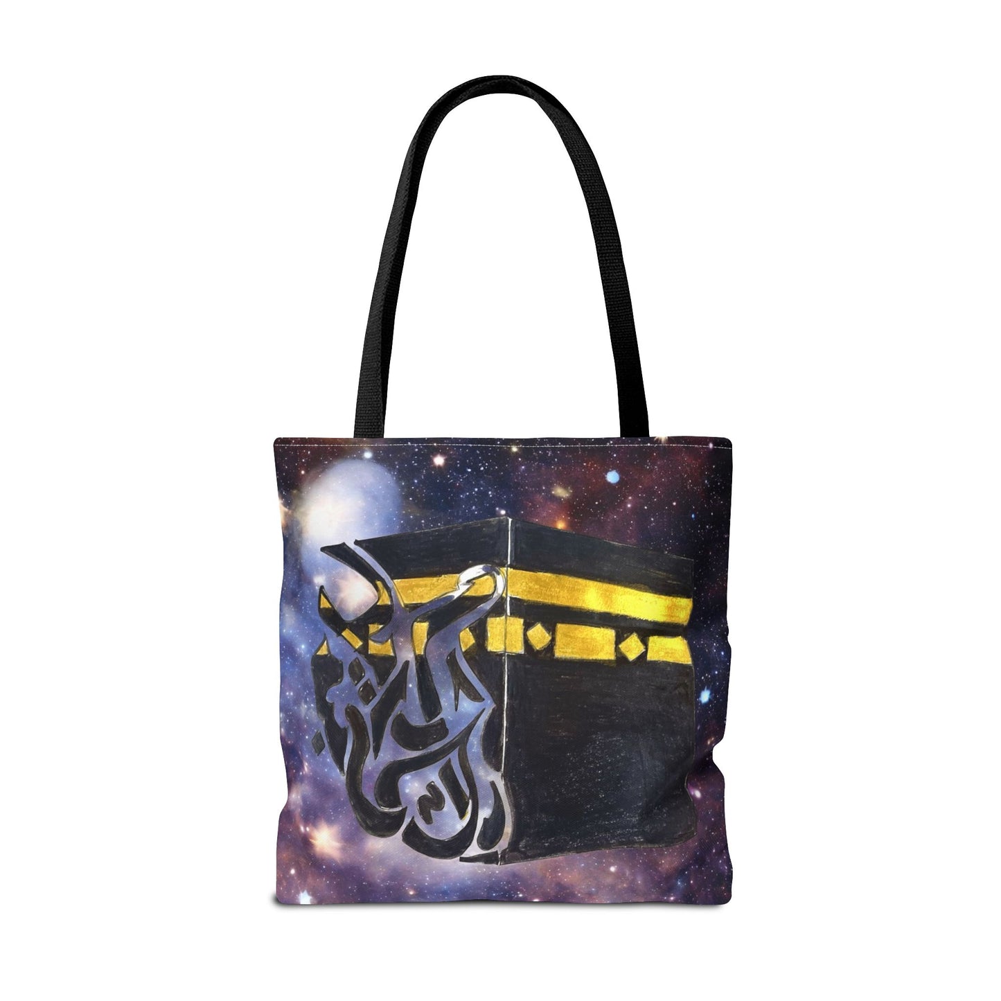 Kaaba Galaxy Tote Bag — Islamic Pilgrimage Hajj Umrah Canvas Tote