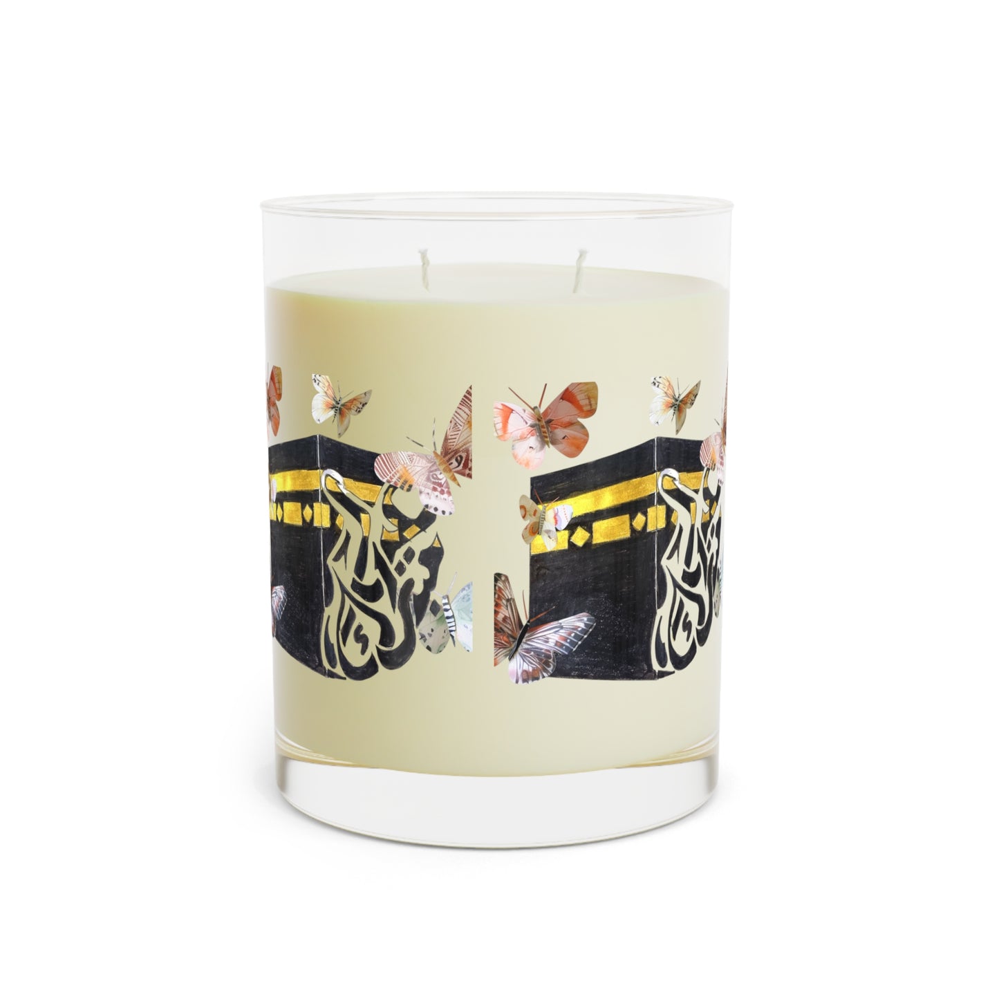 Kaaba & Butterflies Scented Candle — 11oz Decorative Islamic Prayer Gift