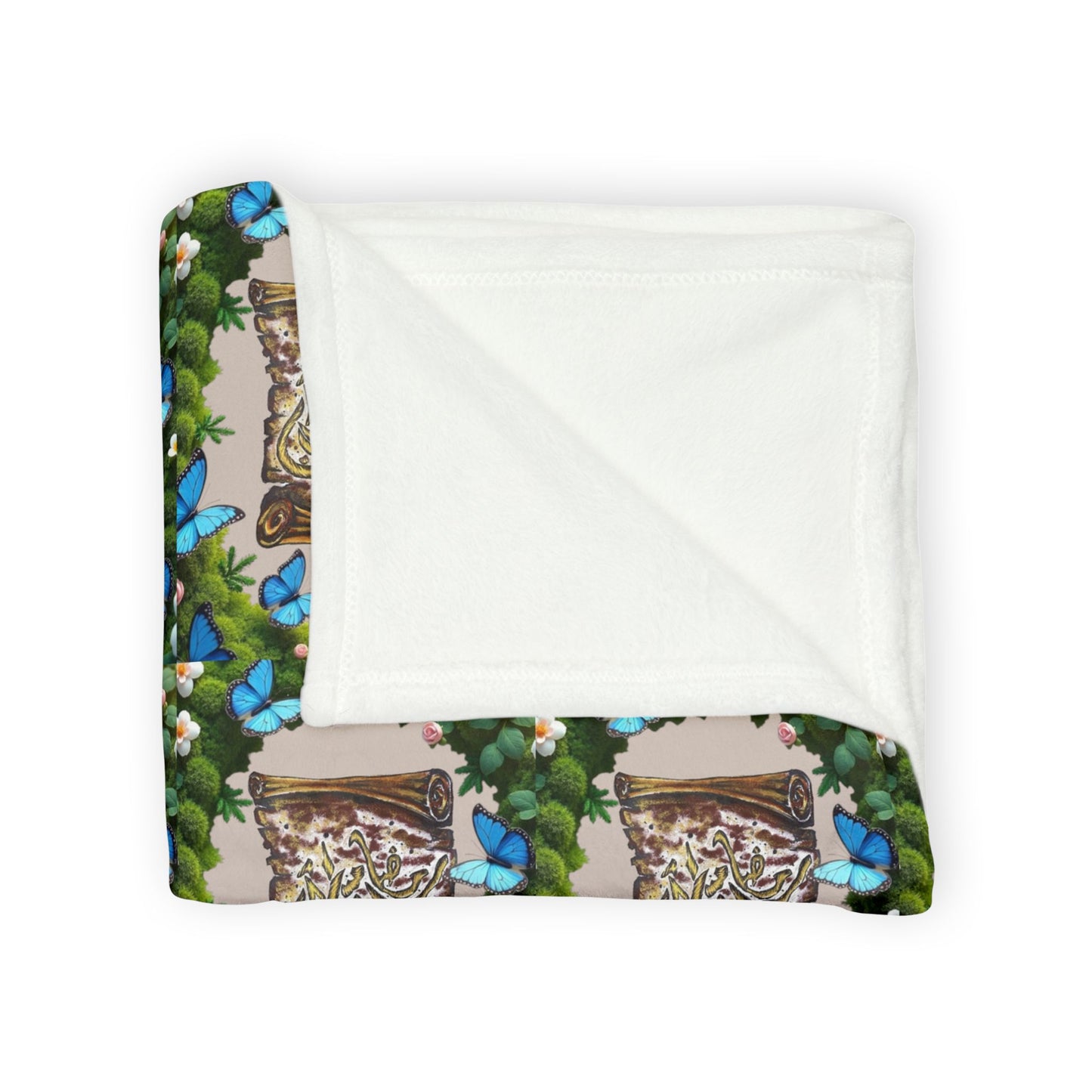 Floral Photo Collage Blanket