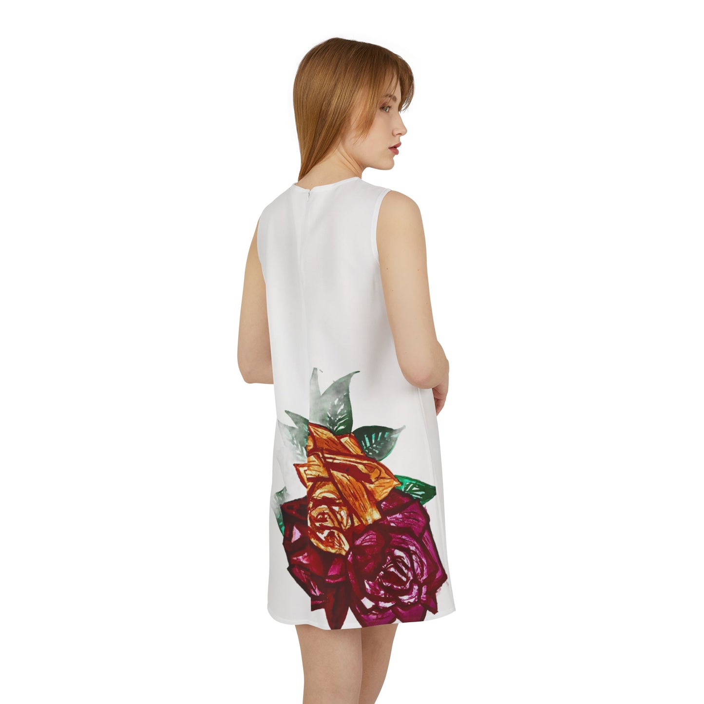 A-line Sleeveless Dress (AOP)
