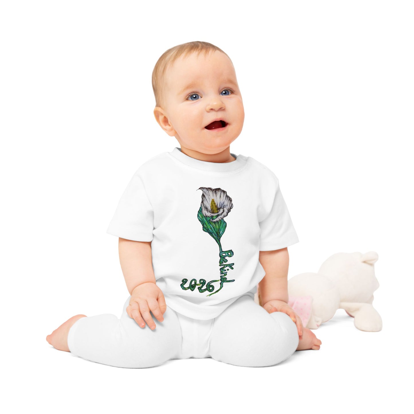 Be Kind Baby T-Shirt - Cute Floral Design for Little Ones