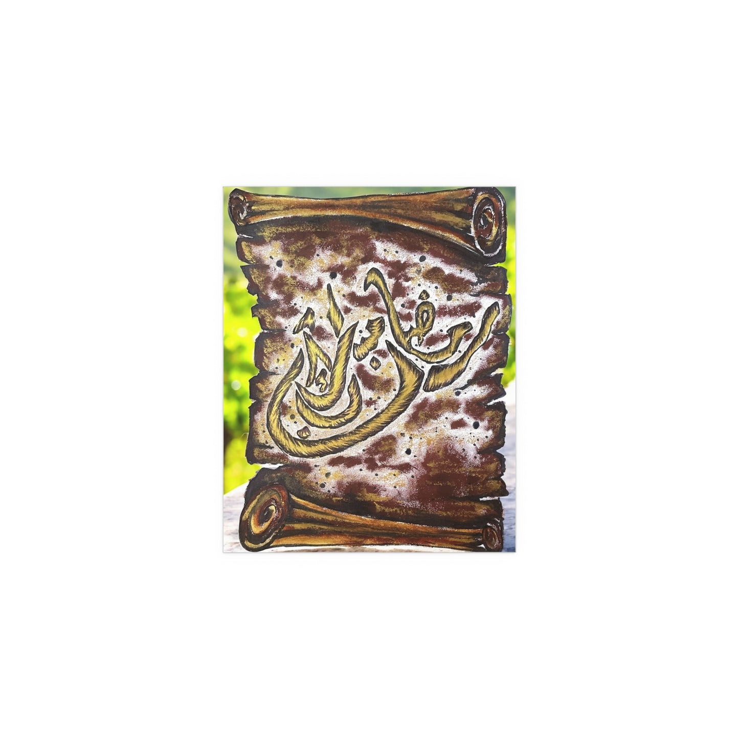 Silk Poster — Arabic Calligraphy Scroll Art (Indoor/Outdoor)