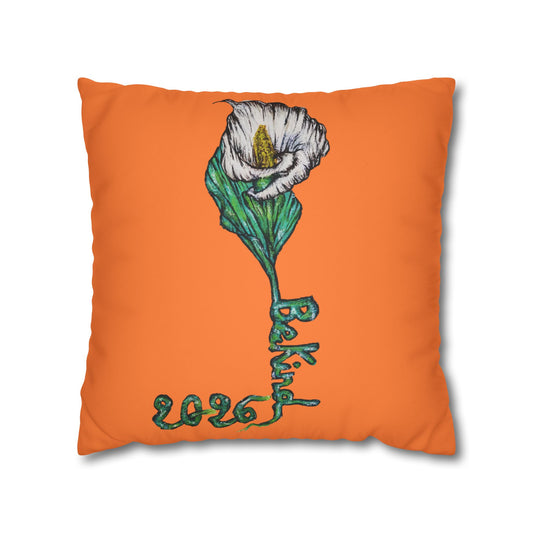 Be Kind Floral Faux Suede Pillowcase
