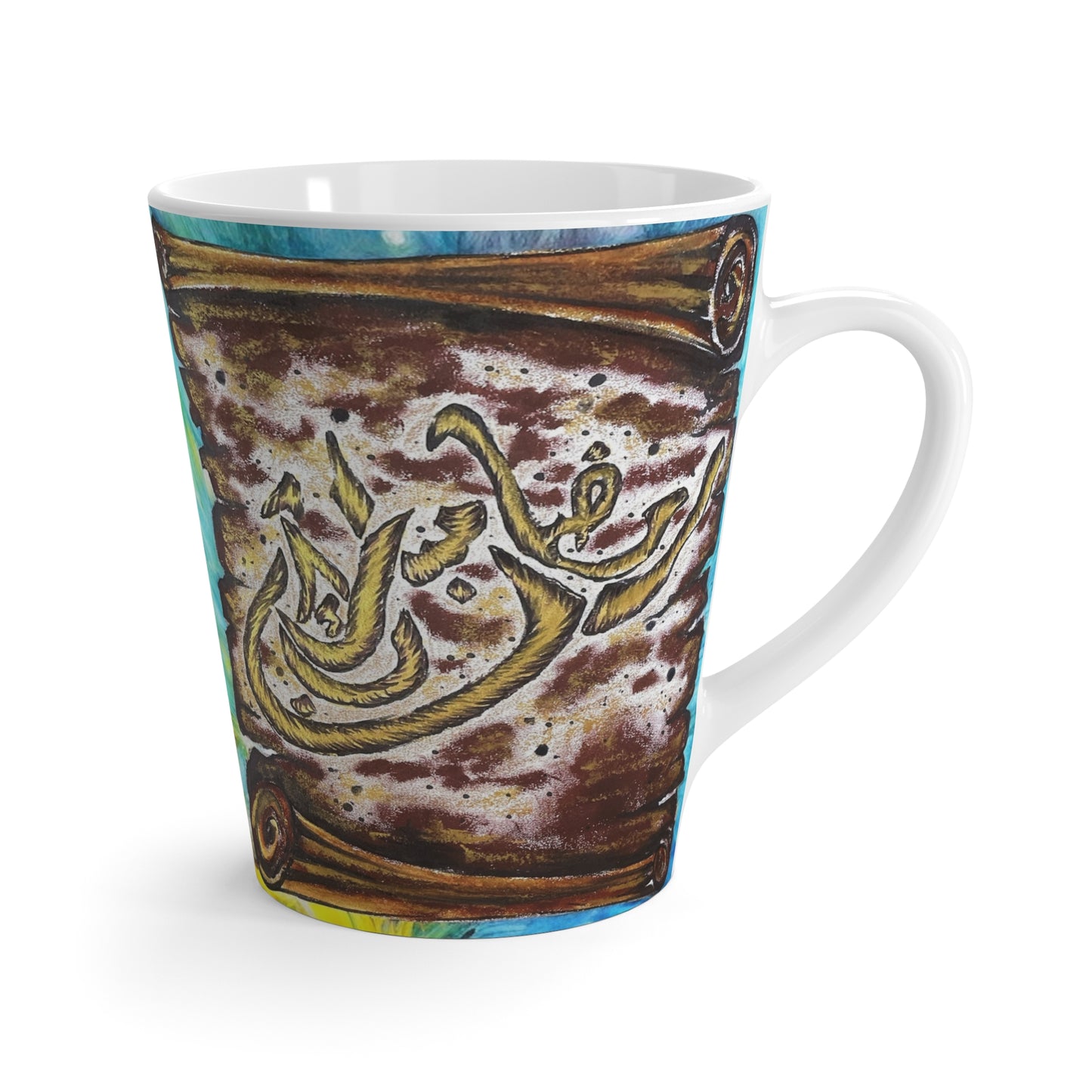 Sunflower Latte Mug — Bright Yellow Floral Coffee Cup