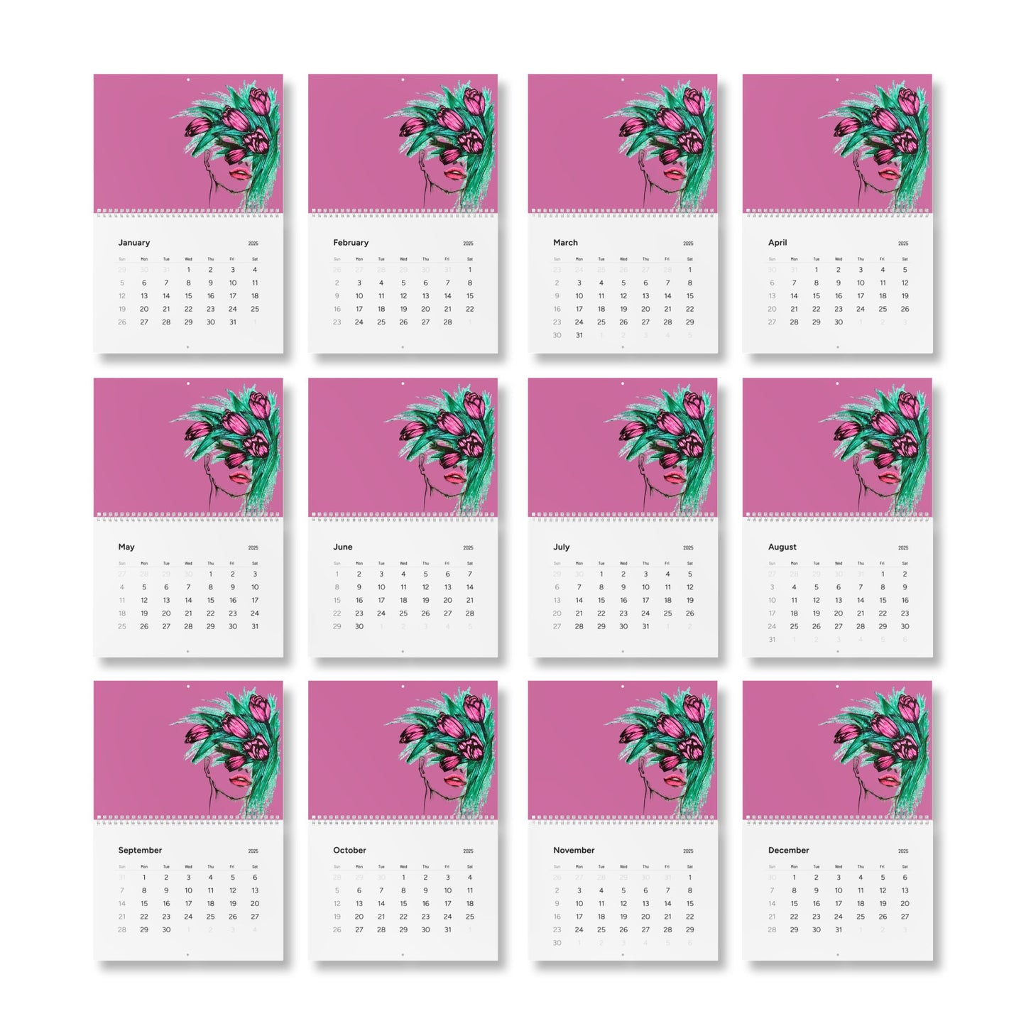 Standard Wall Calendar (2025)