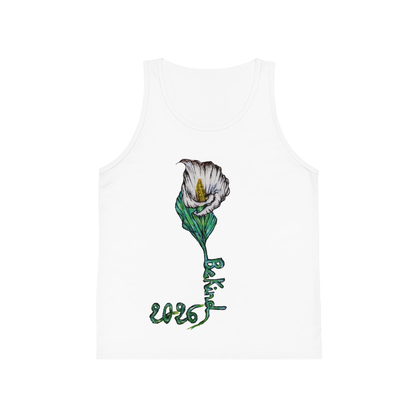 Be Kind Floral Jersey Tank Top for Kids