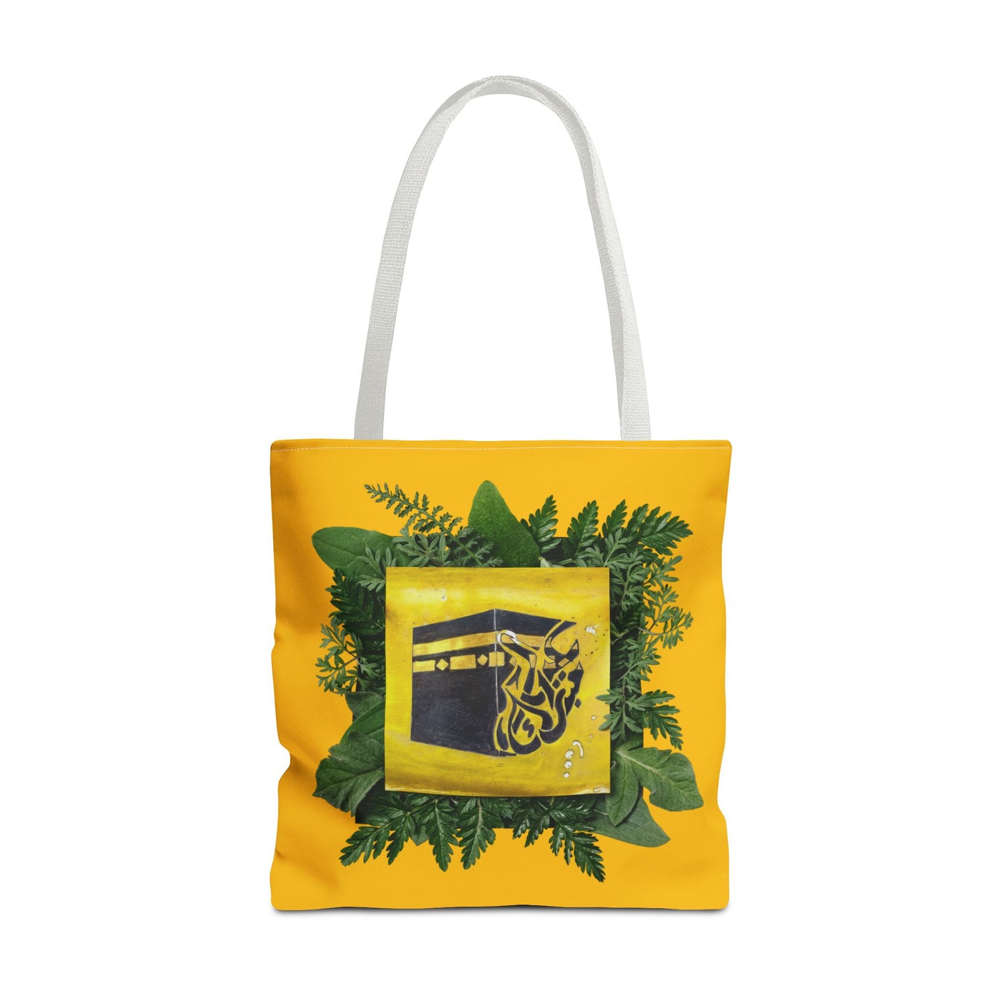 Kaaba Floral Tote Bag – Islamic Pilgrimage Hajj Umrah Gift