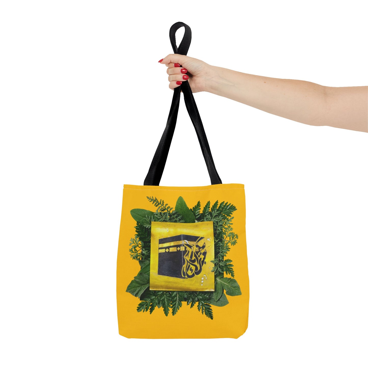 Kaaba Floral Tote Bag – Islamic Pilgrimage Hajj Umrah Gift