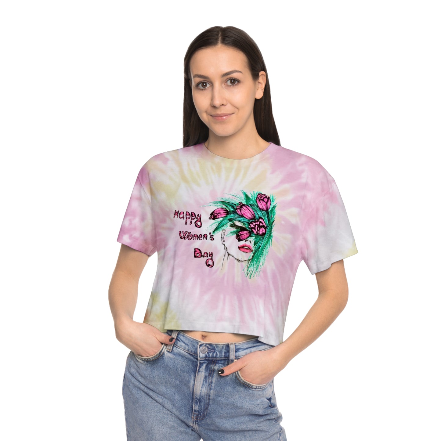 Women's Tie-Dye Crop Tee