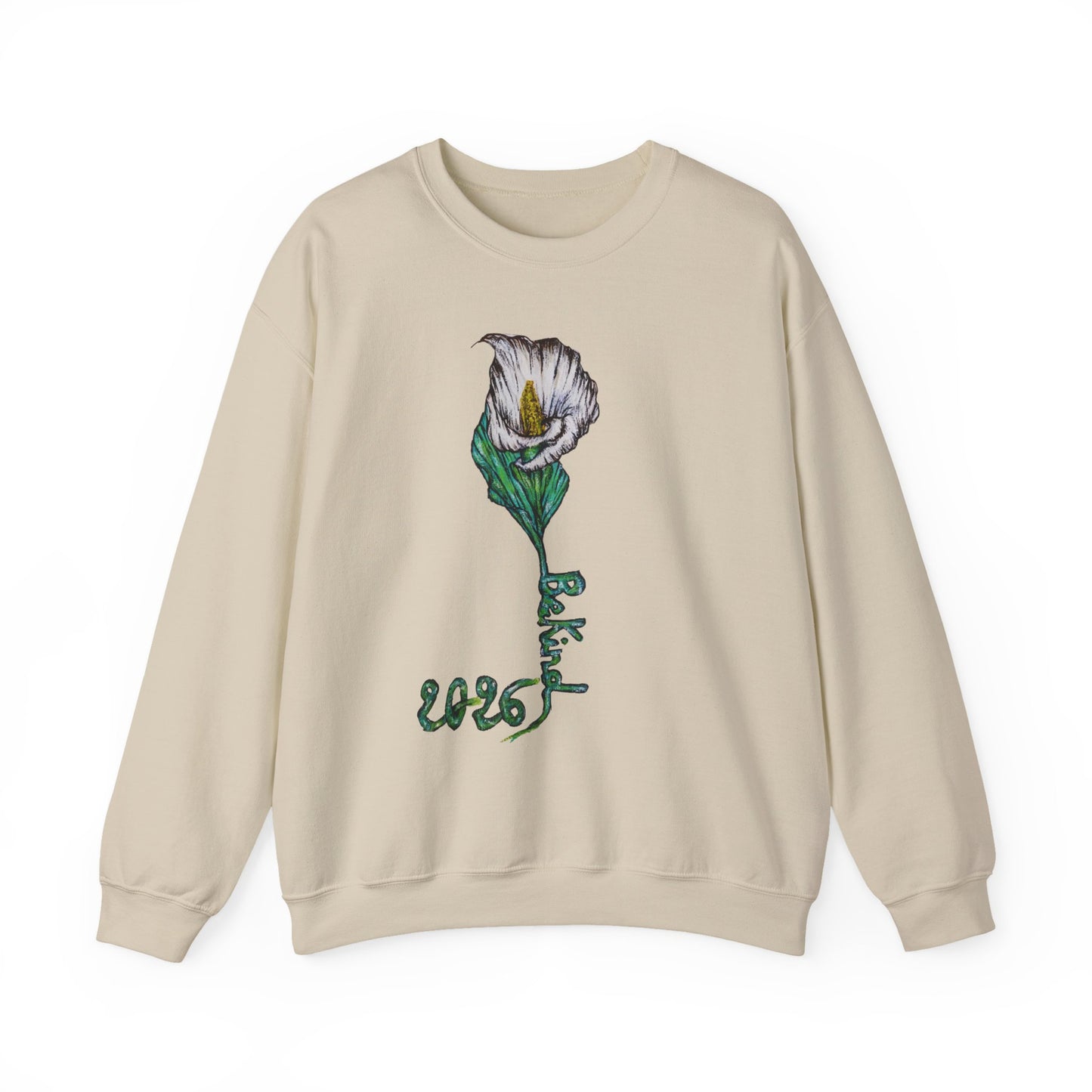 Kindness Floral Unisex Crewneck Sweatshirt