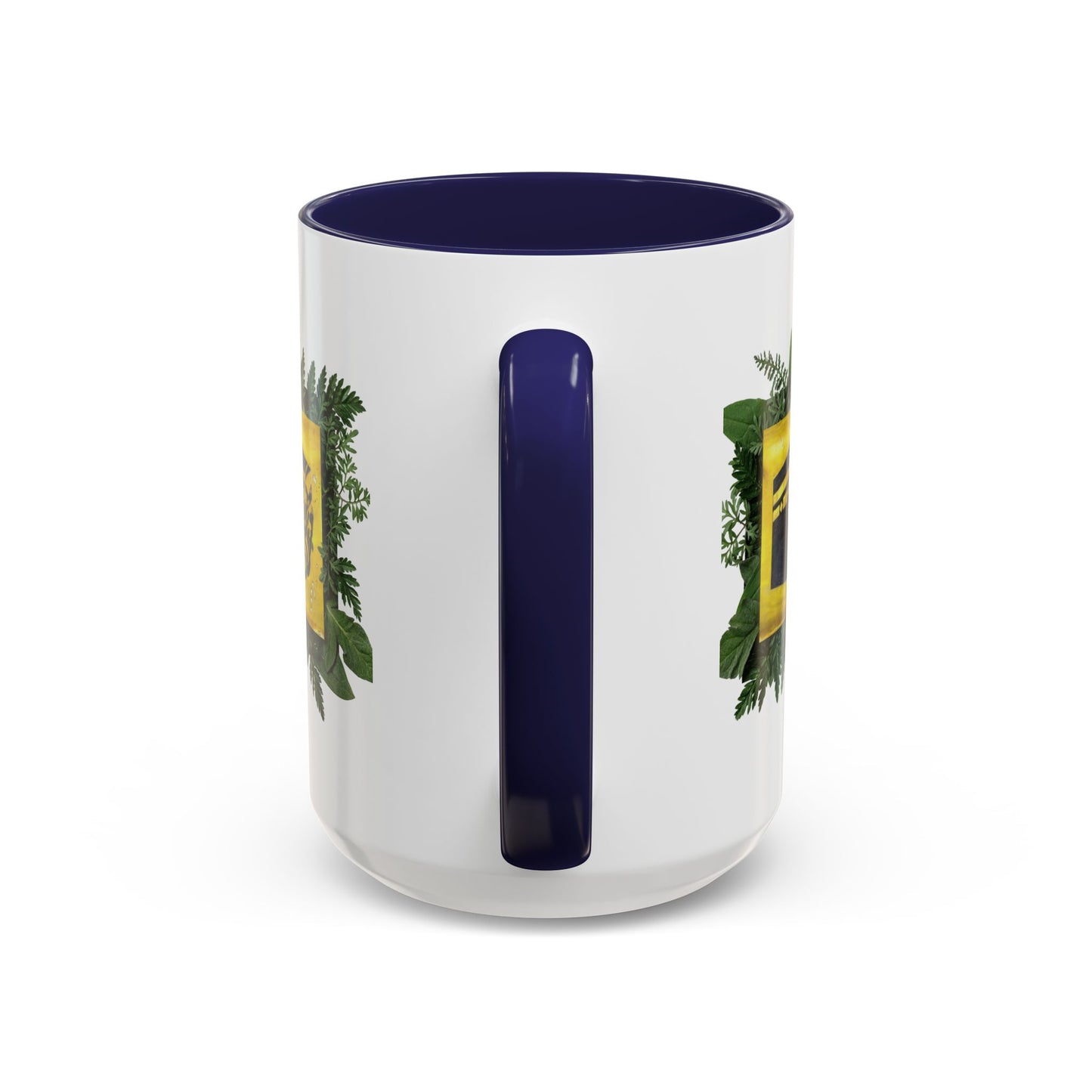 Kaaba Floral Accent Coffee Mug — Islamic Pilgrimage Hajj Umrah Gift (11/15 oz)