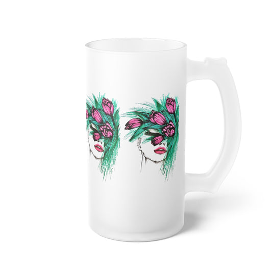 Frosted Glass Beer Mug