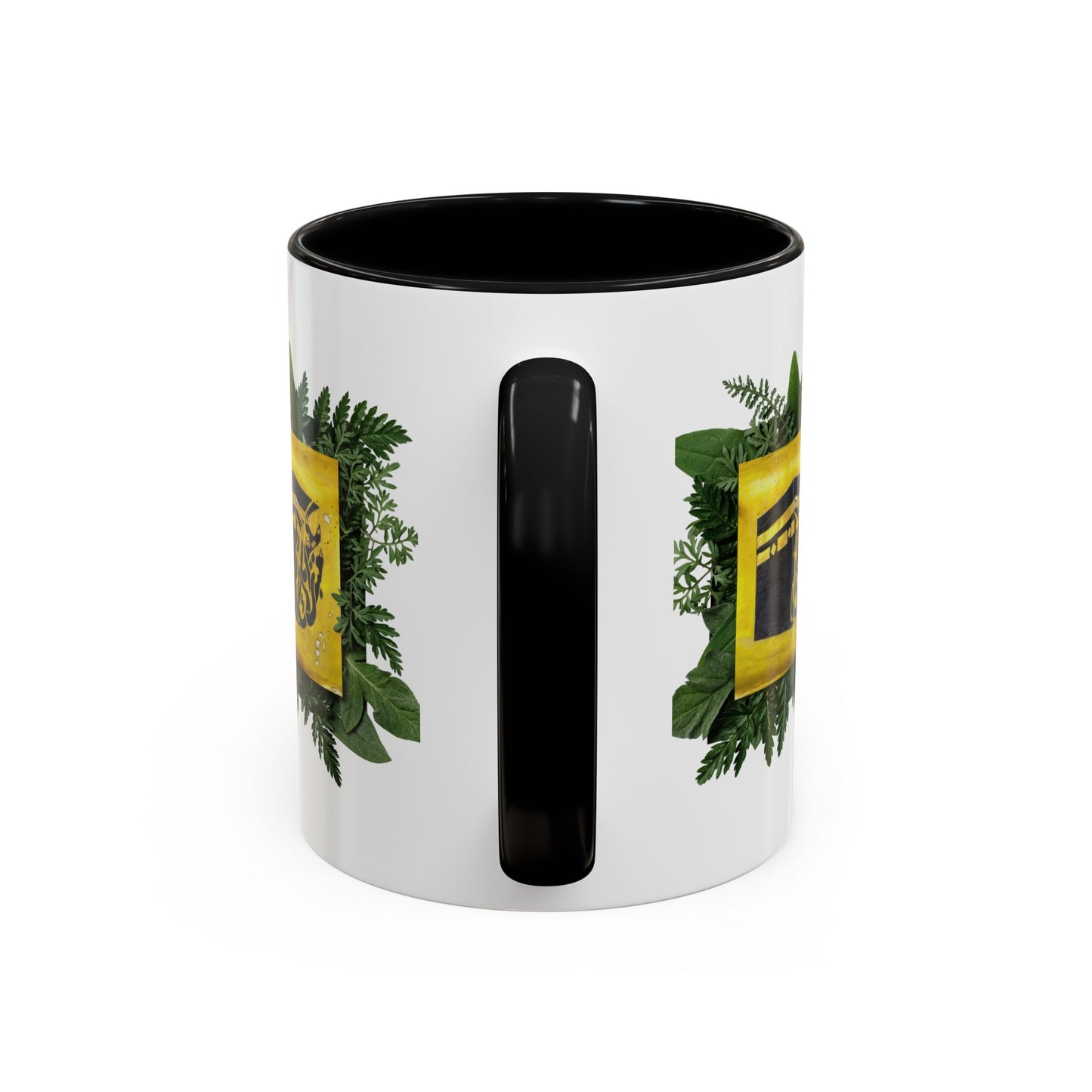 Kaaba Floral Accent Coffee Mug — Islamic Pilgrimage Hajj Umrah Gift (11/15 oz)