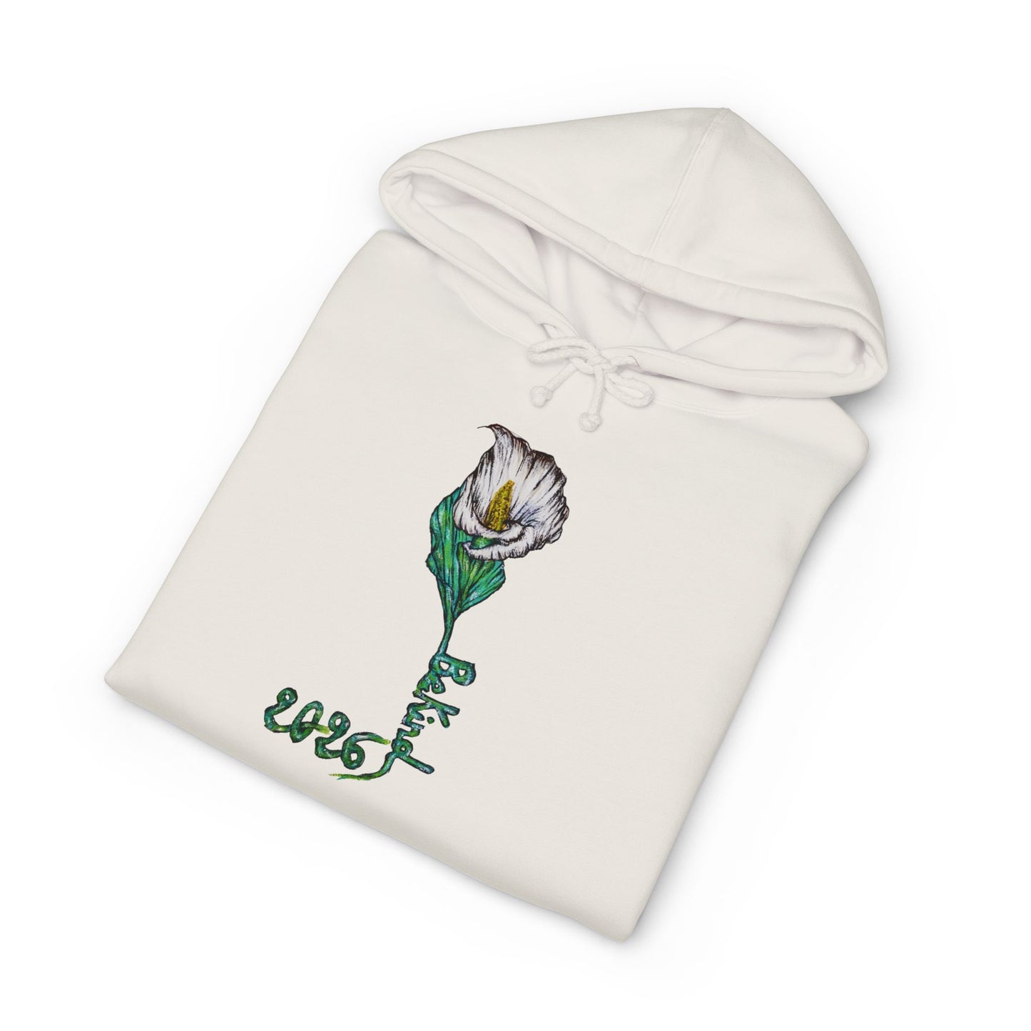 Be Kind Floral Hoodie - Unisex Heavyweight Sweatshirt