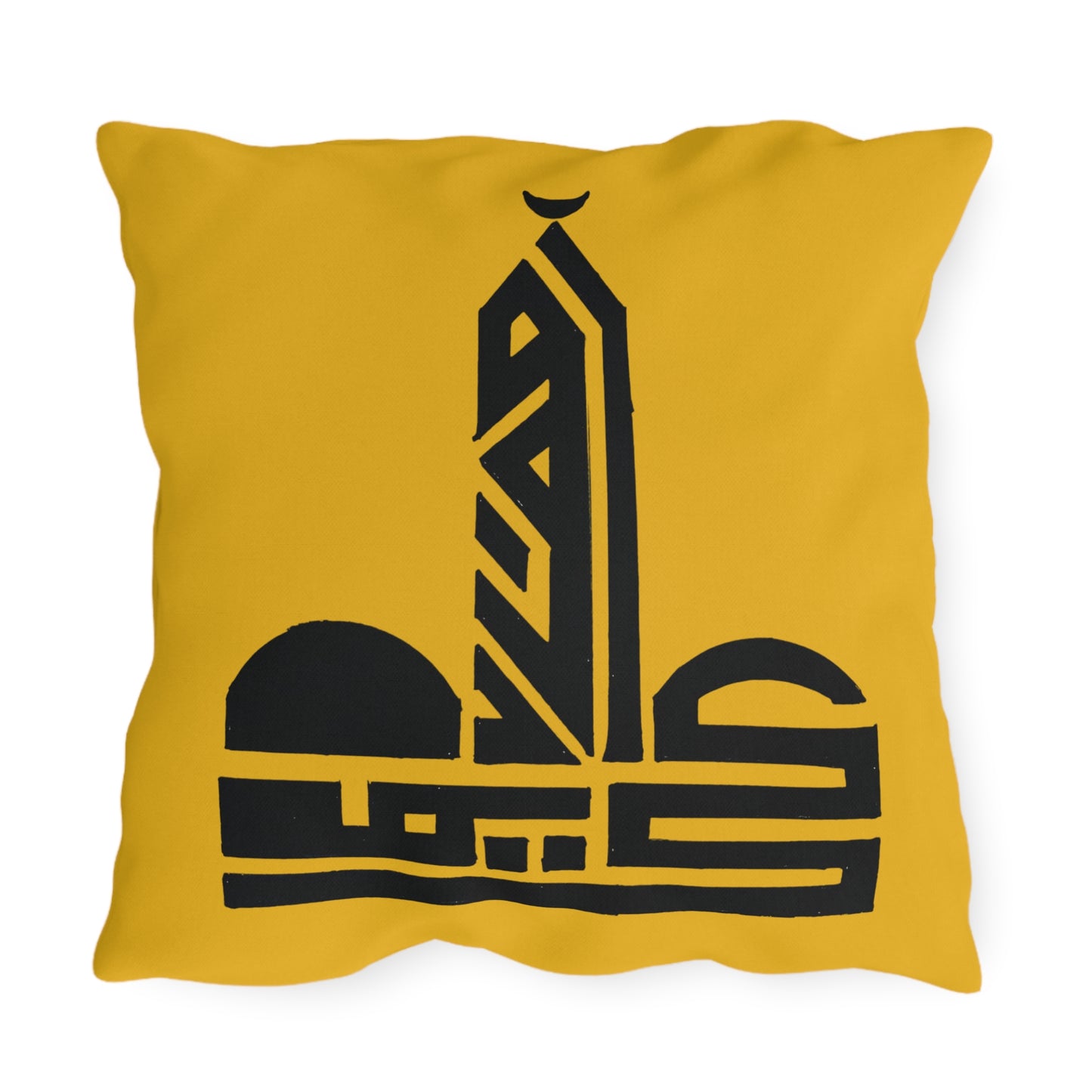Artistic Outdoor Pillows - Decorative Cushion with Geometric Design for Patio and Garden