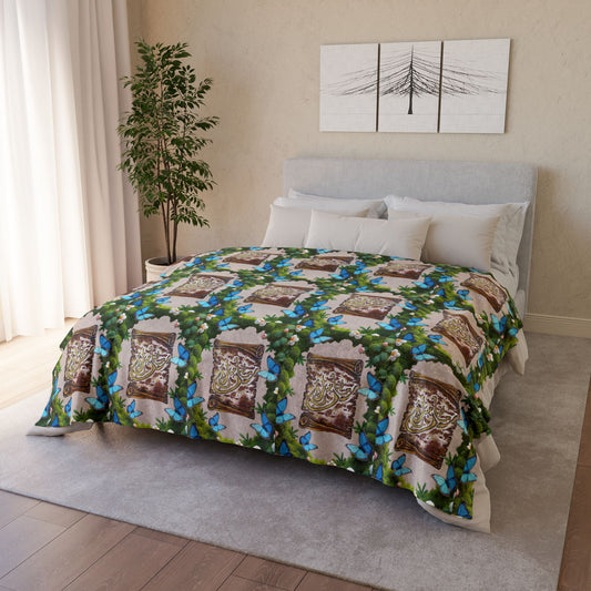Floral Photo Collage Blanket