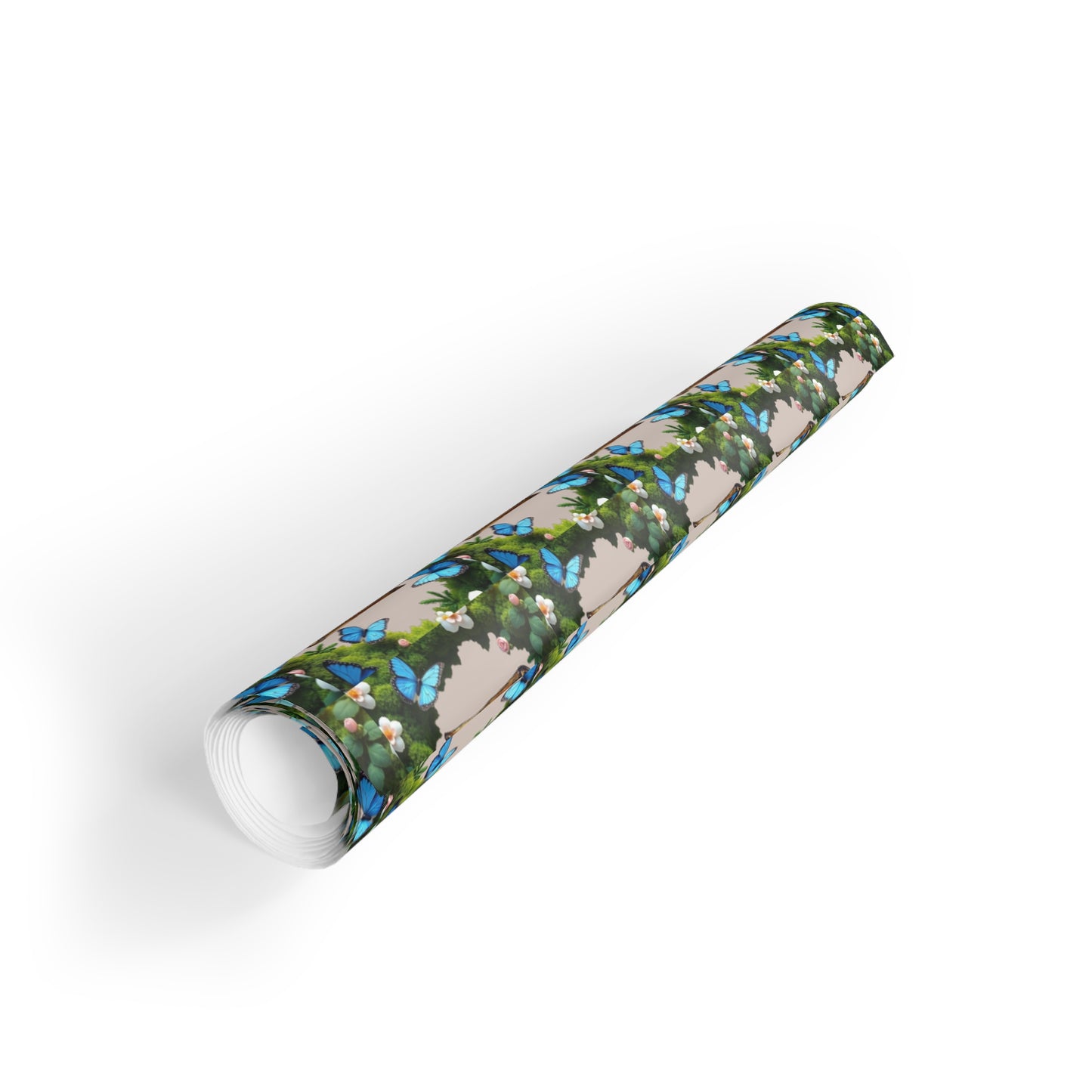 Cottage Garden Gift Wrap Roll — Floral House Pattern Gift Wrapping Paper