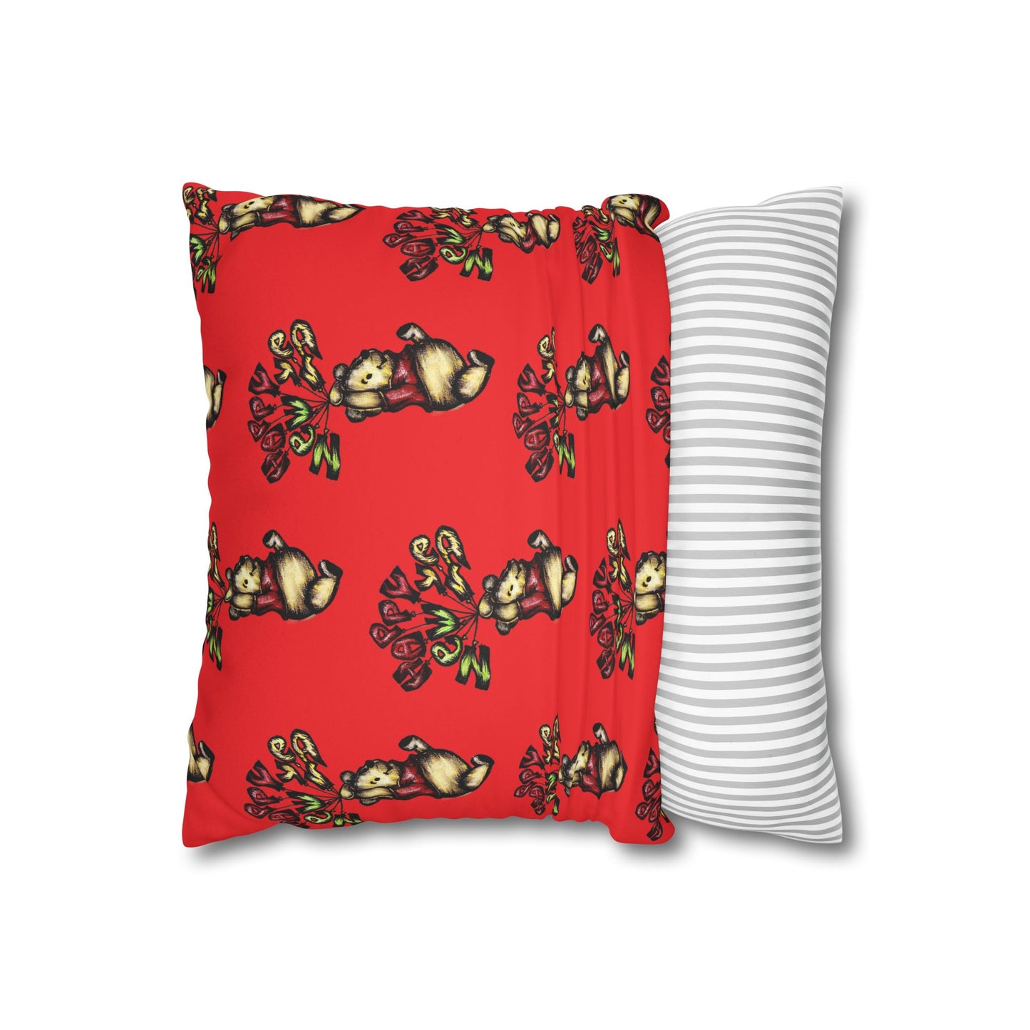 Faux Suede Square Pillowcase