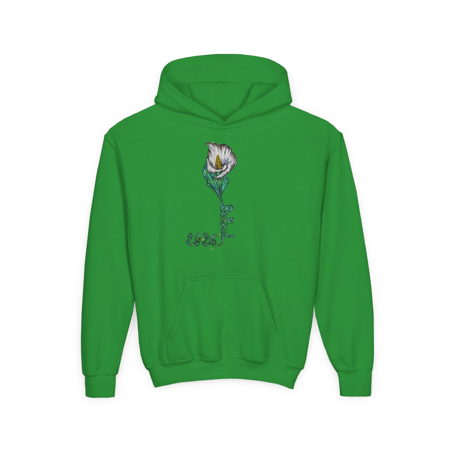 Botanical Youth Hoodie with Floral Design