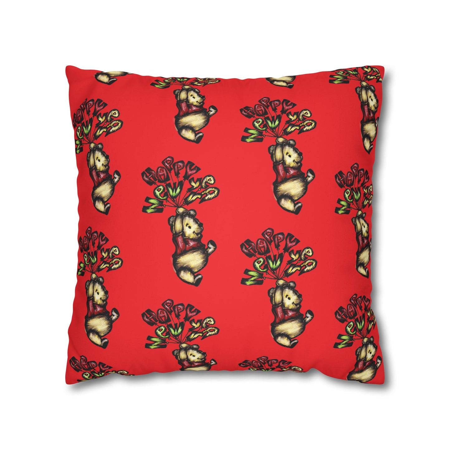 Faux Suede Square Pillowcase