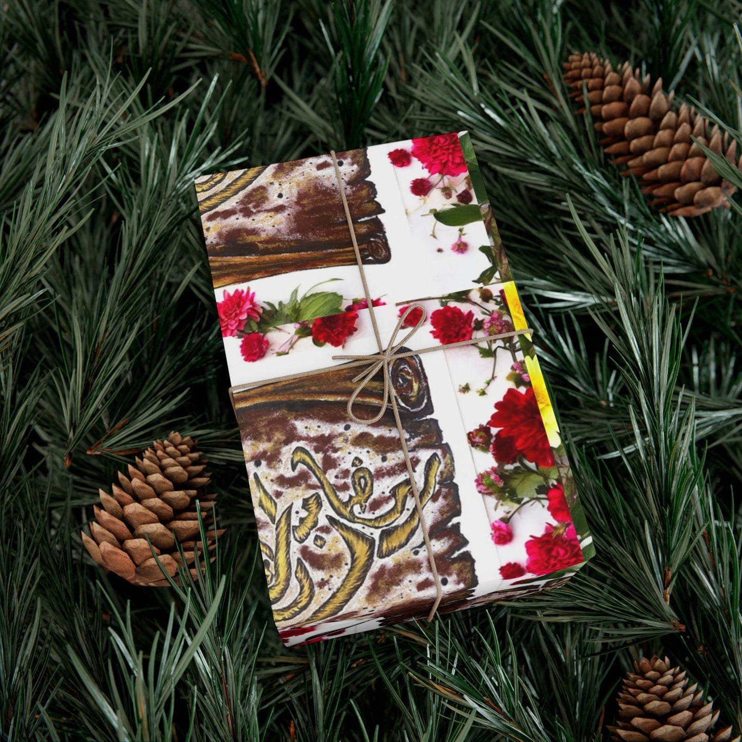 Wrapping Paper — Floral & Vintage Tile Design Gift Wrap