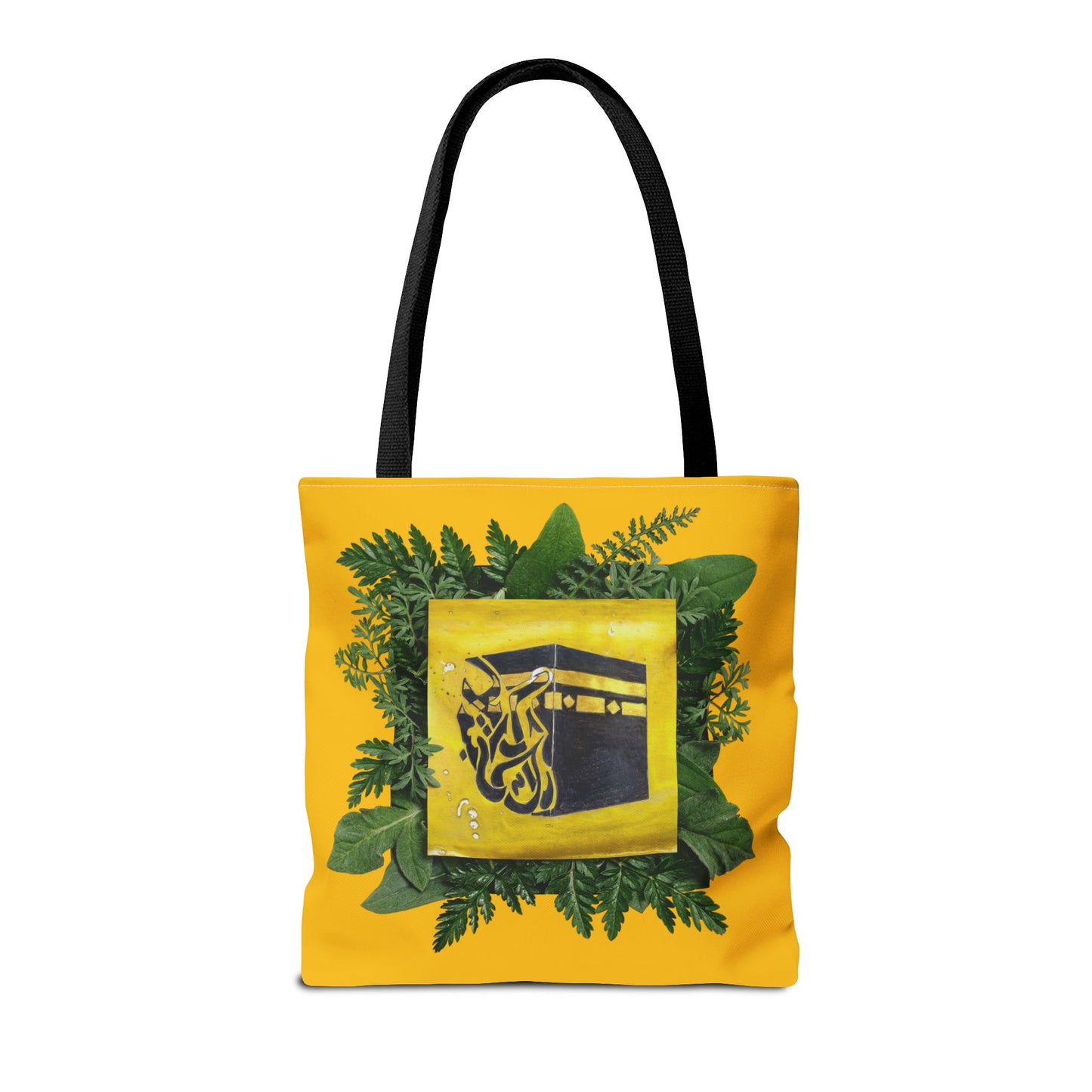 Kaaba Floral Tote Bag – Islamic Pilgrimage Hajj Umrah Gift