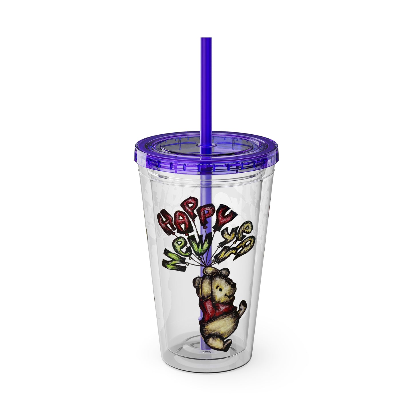 Sunsplash Tumbler with Straw, 16oz