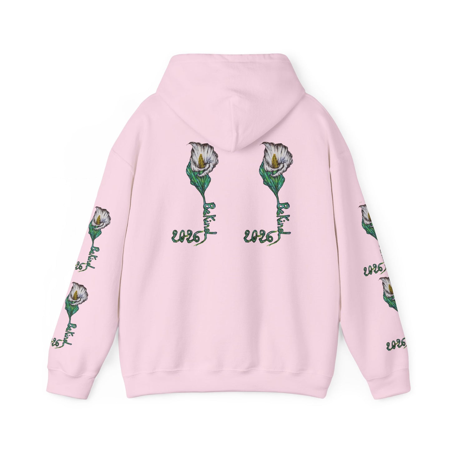 Botanical Rose Hoodie - Unisex Heavy Blend™ Sweatshirt