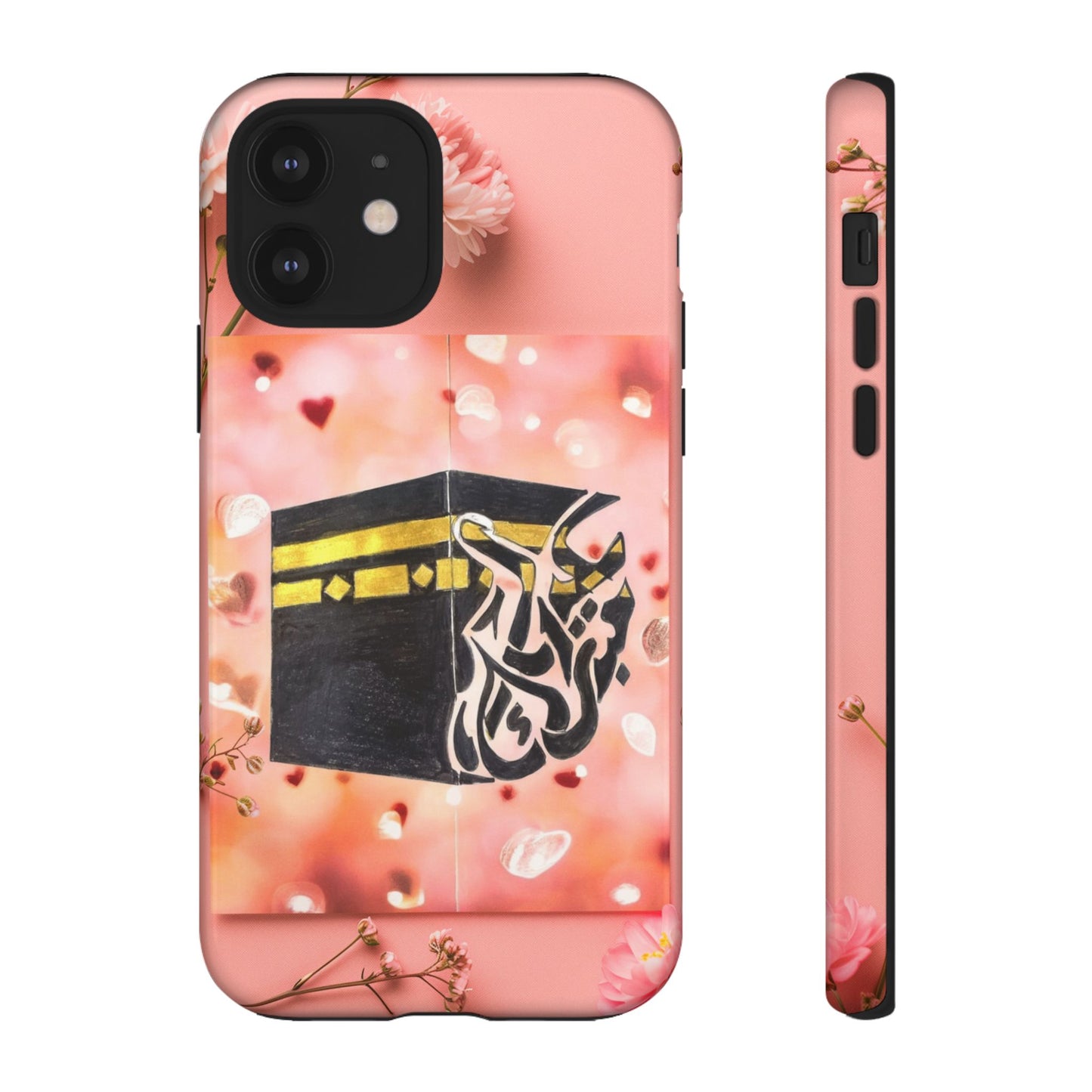 Kaaba Floral Phone Case – Pink Islamic Shrine Design