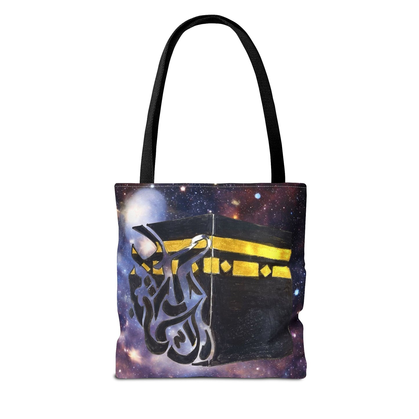 Kaaba Galaxy Tote Bag — Islamic Pilgrimage Hajj Umrah Canvas Tote