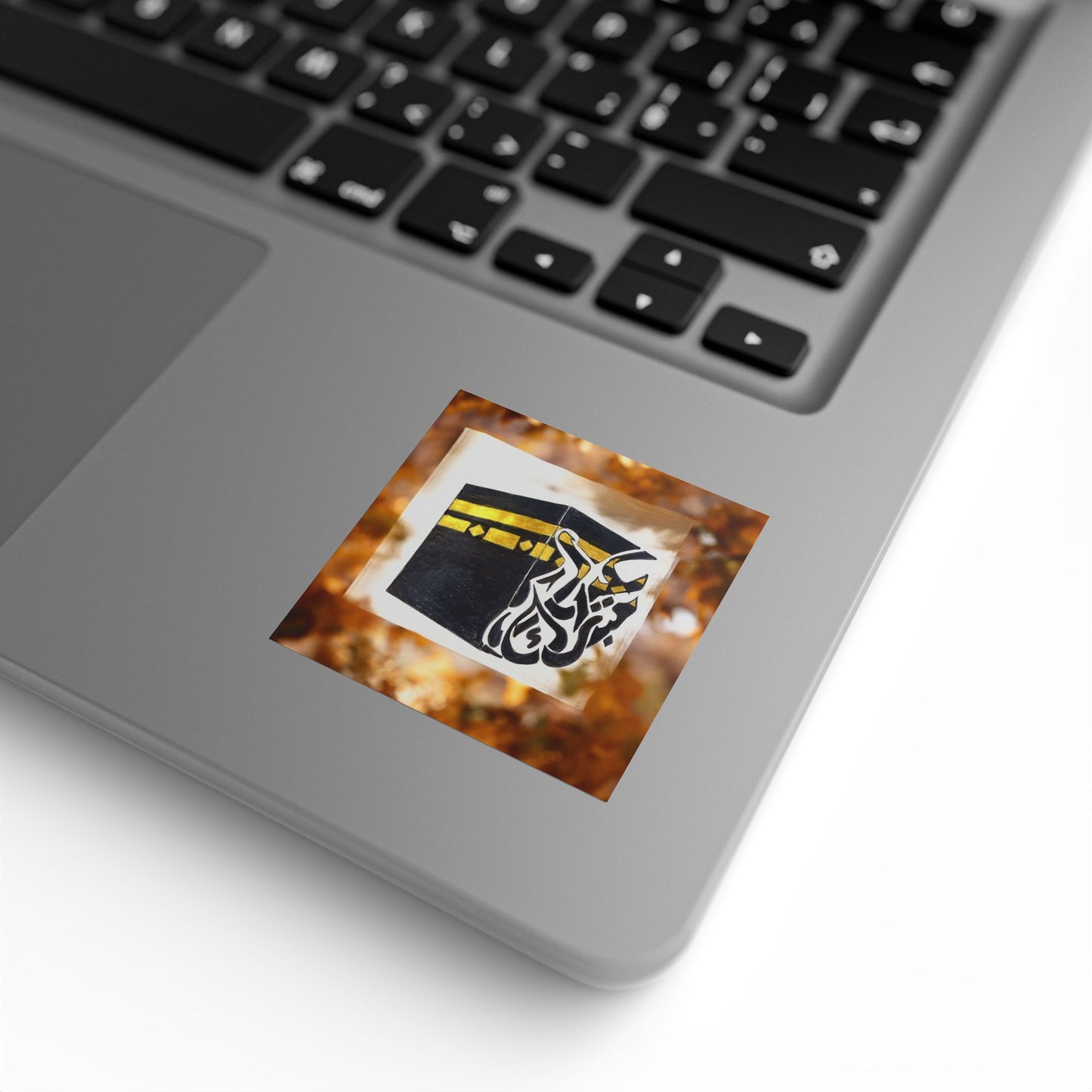 Kaaba Square Sticker Roll — Islamic Mosque Labels for Ramadan Eid Events