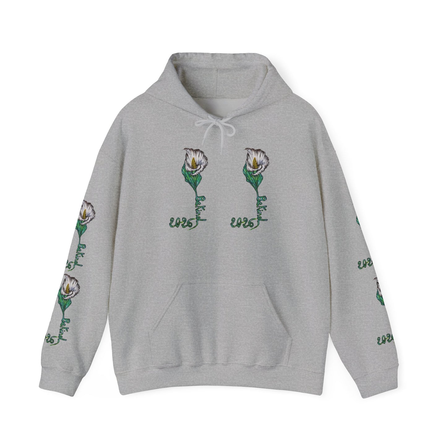 Botanical Rose Hoodie - Unisex Heavy Blend™ Sweatshirt