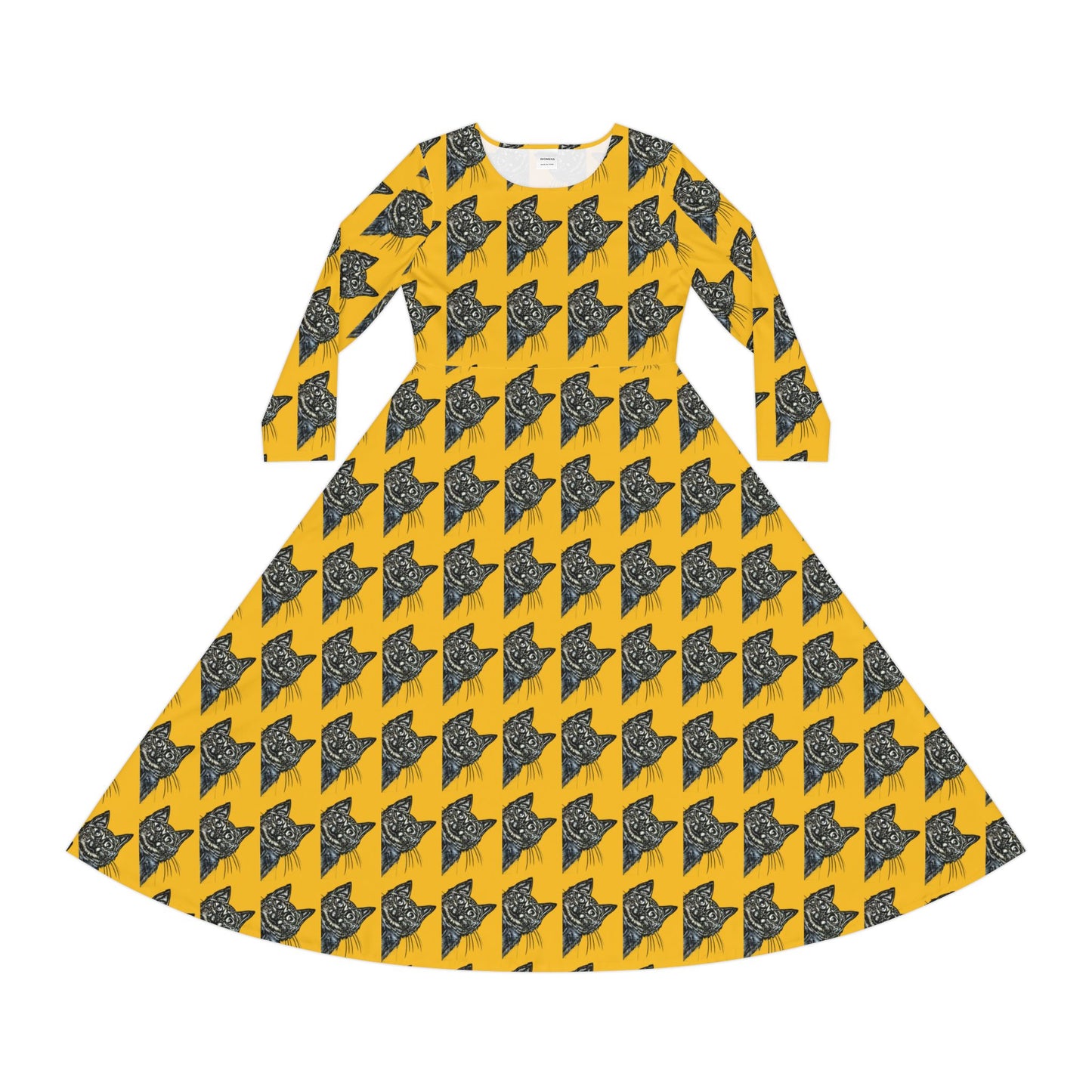 Women's Long Sleeve Dance Dress (AOP)