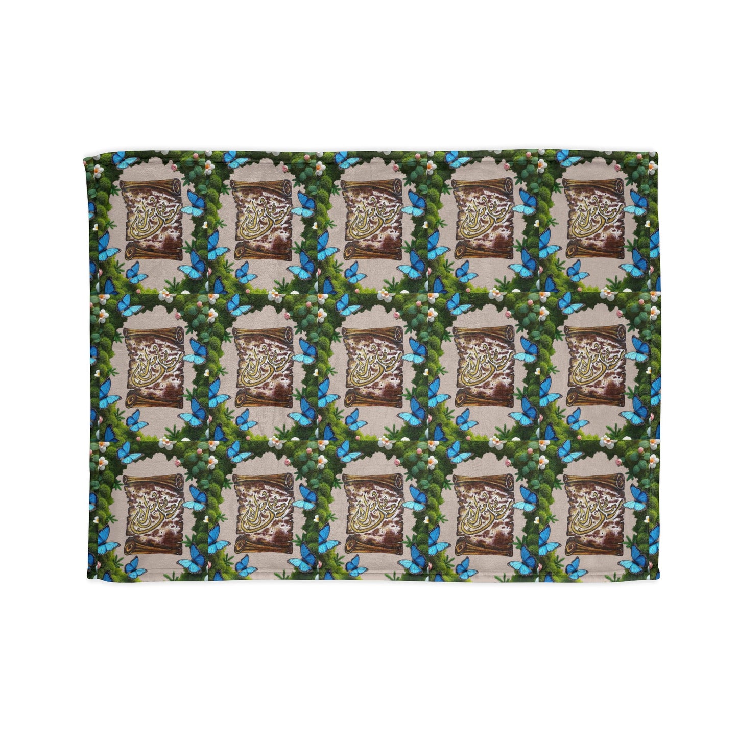 Floral Photo Collage Blanket