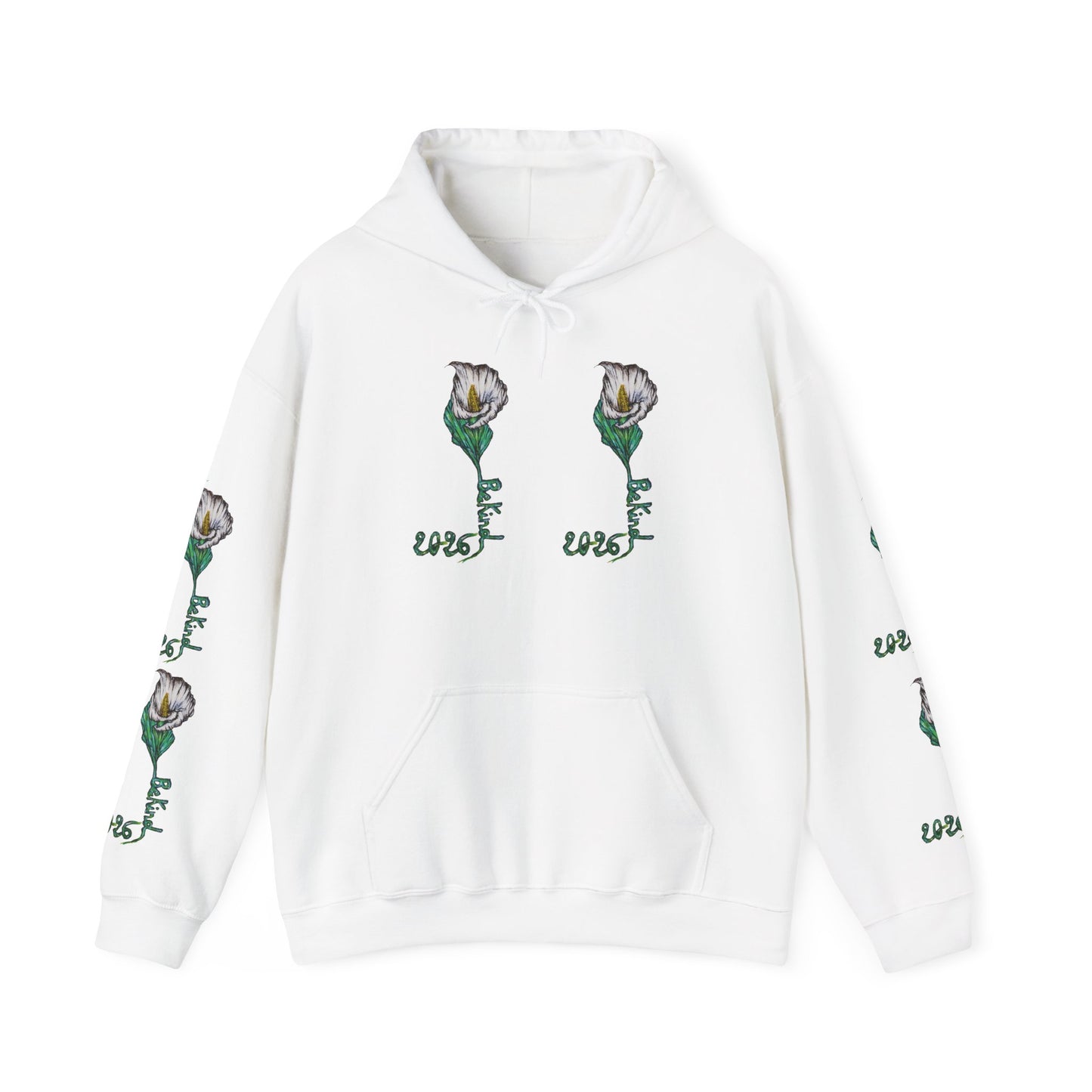 Botanical Rose Hoodie - Unisex Heavy Blend™ Sweatshirt