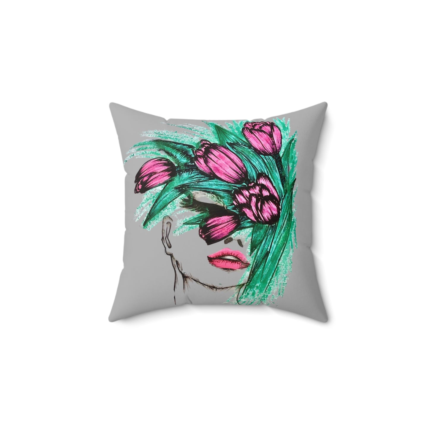 Spun Polyester Square Pillow