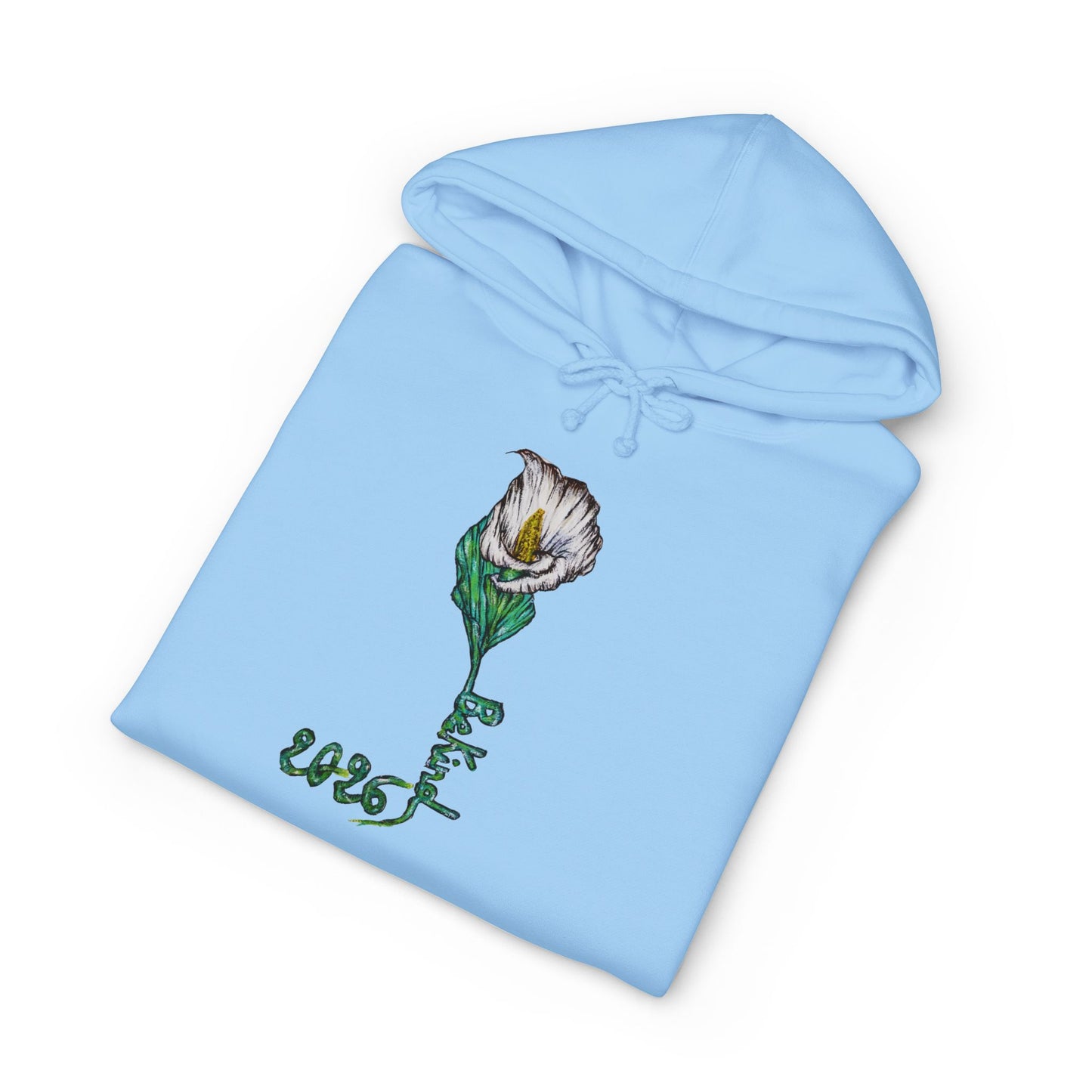 Be Kind Floral Hoodie - Unisex Heavyweight Sweatshirt