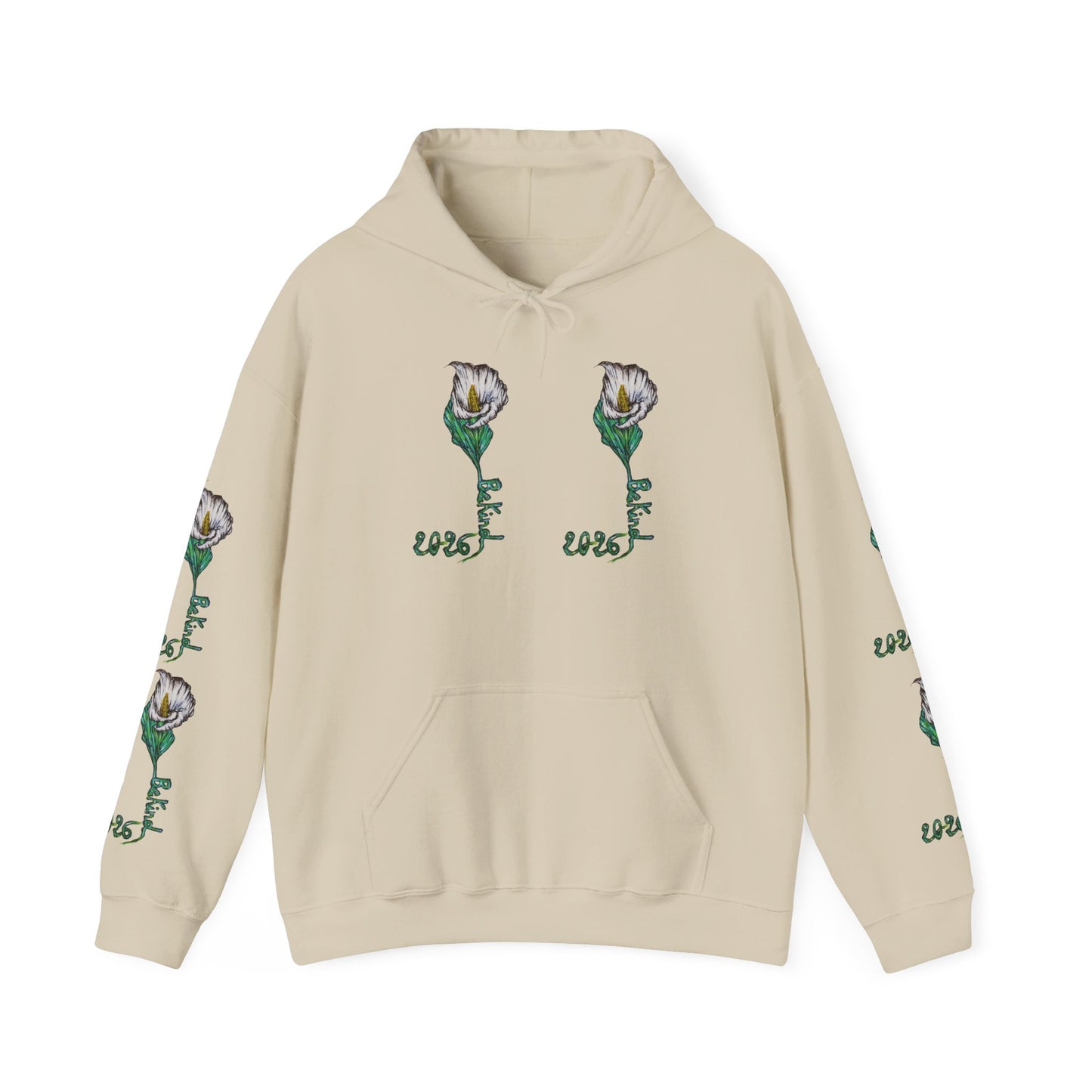 Botanical Rose Hoodie - Unisex Heavy Blend™ Sweatshirt