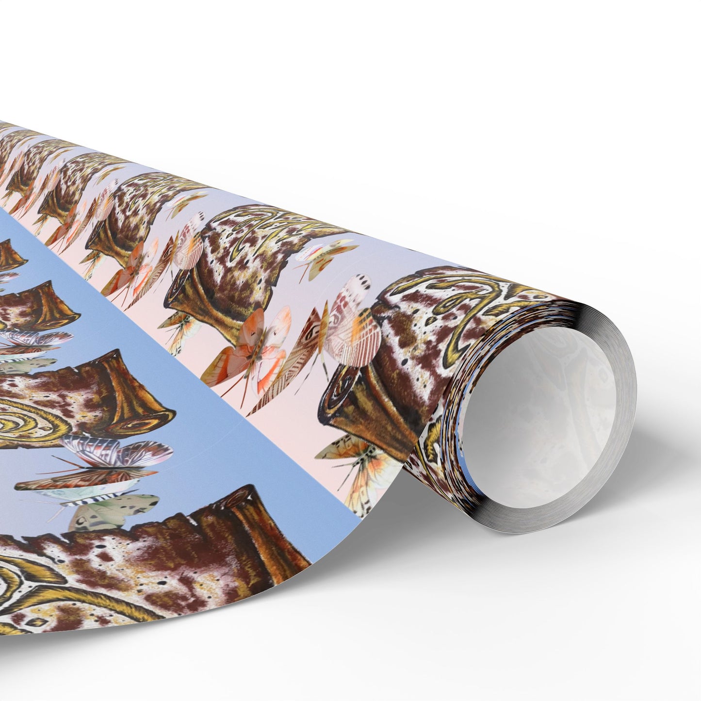 Wrapping Paper Roll — Cute Brown Tabby Cat Pattern Gift Wrap (Pet Lover Holiday & Birthday)