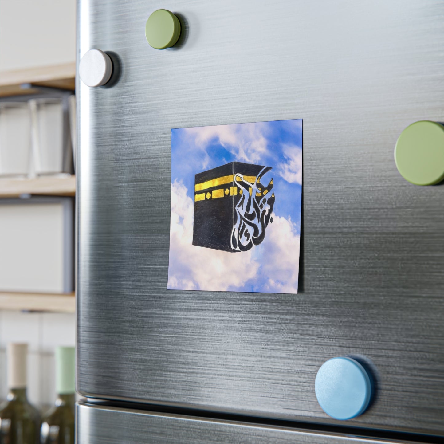 Post-it Note Pad — Kaaba Cloud Design with Arabic Calligraphy