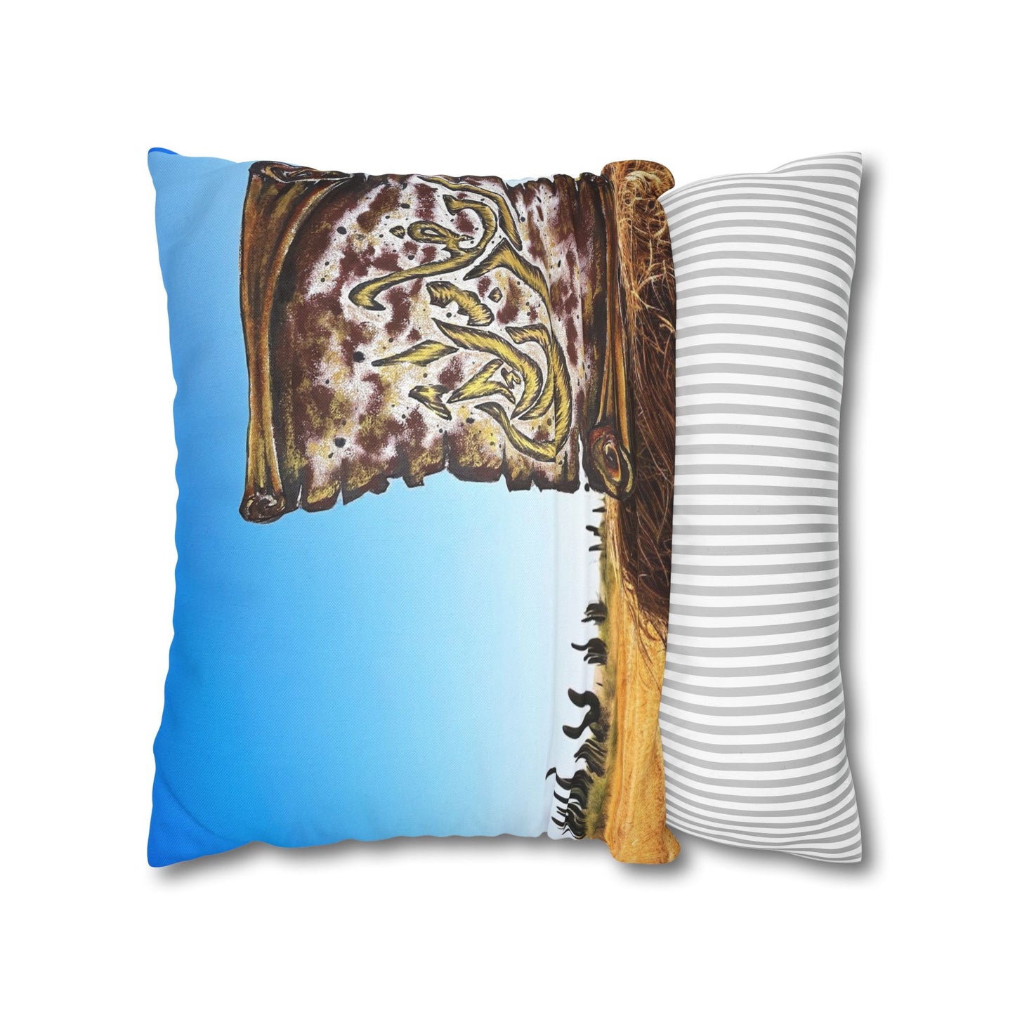 Desert Calligraphy Decorative Pillowcase