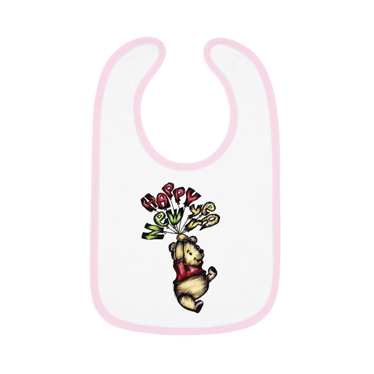 Baby Contrast Trim Jersey Bib