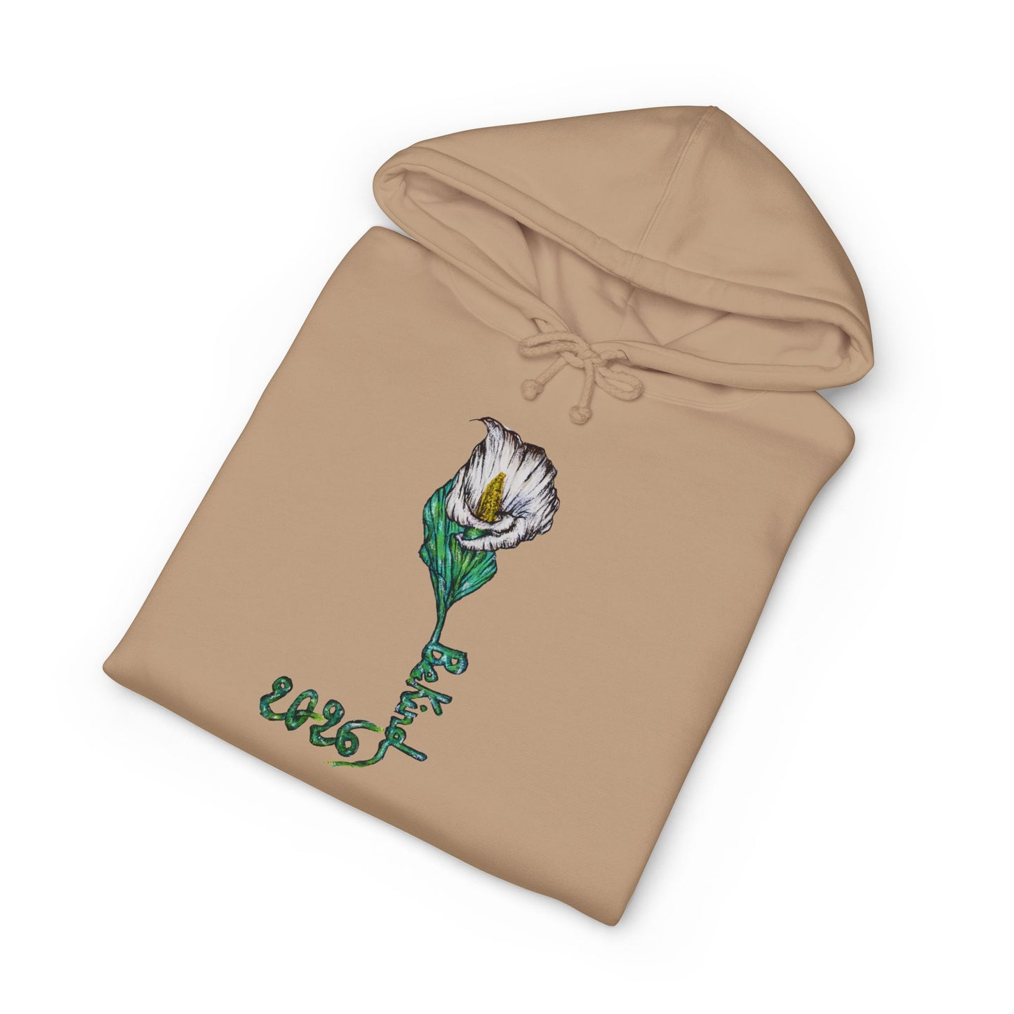 Be Kind Floral Hoodie - Unisex Heavyweight Sweatshirt